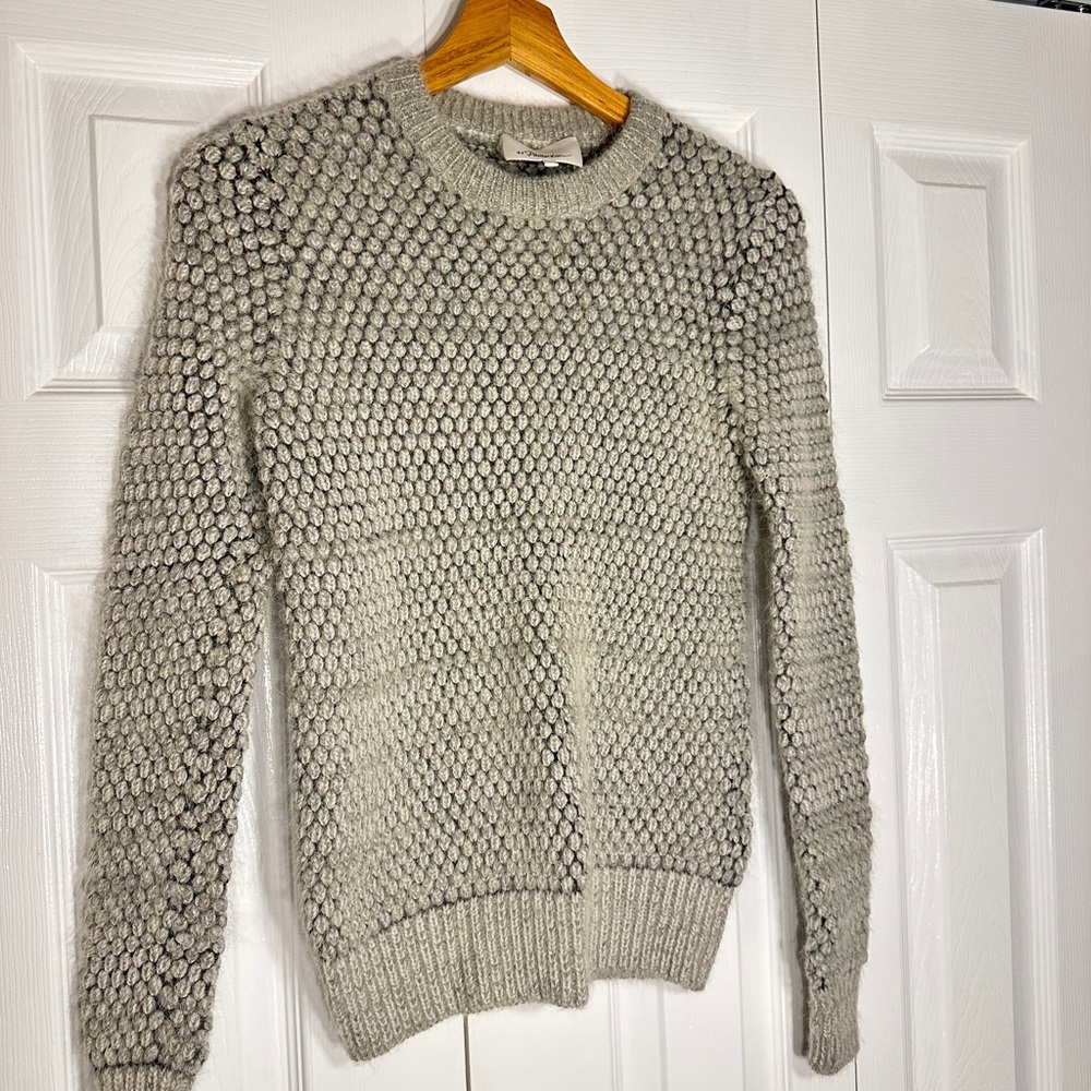 3.1 Phillip Lim Cream Textured Crewneck Sweater